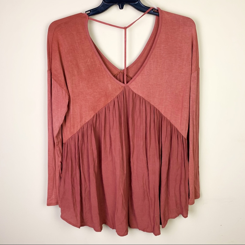 MTS Oversized Babydoll Long Sleeve Top Large - Picture 3 of 9